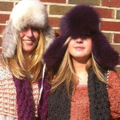 Image of fox fur trapper hats
