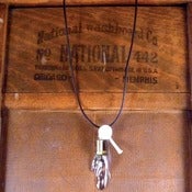 Image of Found Objects Necklace w/Button