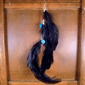Image of Black w/Turquoise Earring