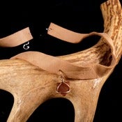 Image of Leather & Bead choker