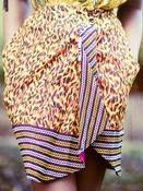 Image of 'WAKA MOTO' ANIMAL WRAP SKIRT