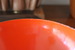 Image of Vintage red enameled 'Krenit' bowl by Herbert Krenchel for Torben Orskov (Den) c1950/60