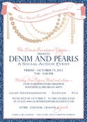 Image of Denim & Pearls Invitation