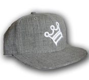 Image of Kingdom "Puffy Crown" Fitted Hat - Denim Gray