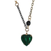 Image of Emerald heart necklace