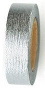 Image of Silver Washi Tape - Japanese Masking Tape - 15mm x 10m