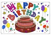 Image of carte HappY biRthDay