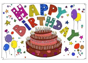 Image of carte HappY biRthDay