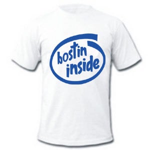 Image of Bostin Inside Design - White, available as Tee Shirt and Poster