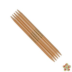 Image of Agujas de Tricotar Doble Punta de Bambú - Takumi 20cm