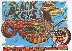 Image of The Black Keys 2007 Tour poster