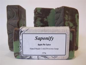 Image of Apple Pie Spice hand made cold process soap - Seasonal Scent!