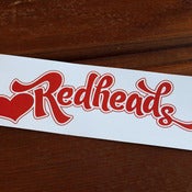 Image of Love Redheads Sticker