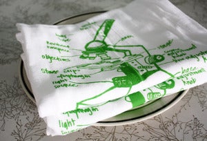 Image of Microscope Floursack Kitchen Towel