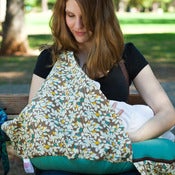 Image of Belly Fish Nursing Cover + Pillow   (Green)