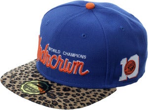 Image of UNDRCRWN "THE CLYDE" SNAPBACK | ROYAL / LEOPARD