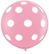Image of 36" Light Pink Polka Dot Balloon
