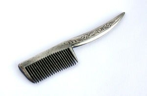 Image of Engraved Mustache Comb