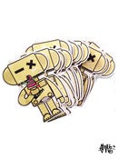 Image of LIMITED VINYL SLOTH ICE CREAM BOT STICKER PACK