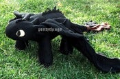Image of How to Train Your Dragon NIGHT FURY Cute TOOTHLESS Plush Toy Xmas Gift Hand Made