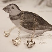 Image of silver fox necklace.........   {キツネのネックレス sil }