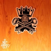 Image of CROWN AND KEYS Sticker
