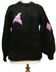 Image of Black Quilted Jumper
