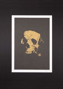 Image of Gold Skull by Richard "French" Sayer (Ltd Edition Screen Print)
