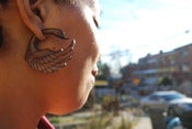 Image of [Brown] Sankofa Faux Gauge Earrings