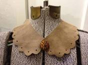 Image of MIDDLEMOST "Faun Over Me" Suede Peter Pan Collar.