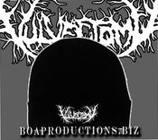 Image of Vulvectomy White Logo Beanie IN STOCK NOW