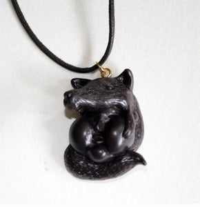 Image of Graphicairlines- Wolfie Necklace