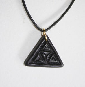 Image of Graphicairlines - GAL Triangle Necklace