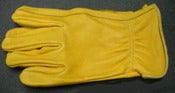Image of Vintage Style Tan Riding Gloves