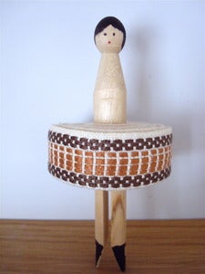 Image of Vintage Braid Peg - brown 