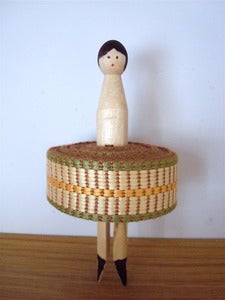 Image of Vintage Braid Peg - brown/green weave