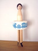 Image of Vintage Braid Peg - Blue Train