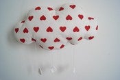 Image of Grand Mobile "OH Nuage" Heart goutte en crochet