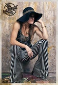 Image of Vertigo Stripe Bell Flair Pants