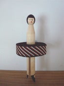Image of Vintage Braid Peg - brown diagonal