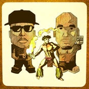 Image of "Prometheus Brown & Bambu Walk into a Bar" 4 X 4 sticker