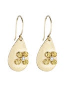 Image of Sundrop Earrings, 14K Gold, Fancy Colored Sapphires and Diamonds
