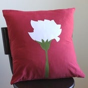 Image of carnation pillow cover