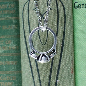 Image of Diamond Anniversary: Ring Pendant - Antique Silver
