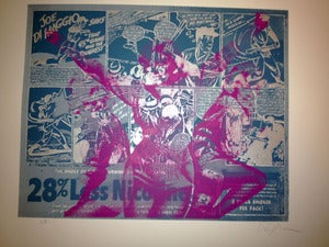 Image of Overused Icon Blue/Silver/Light Magenta Test Print by David Blake