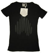 Image of Women's Heart Logo Tee <br/>(Black)