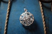 Image of Silver wire round pendant