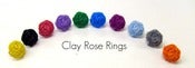 Image of Ruffled Rose Clay Ring