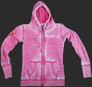 Big Paw Women's Burnout Hoodie - Pink