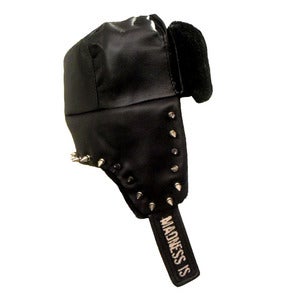 Image of Spike Leather Trapper Hat